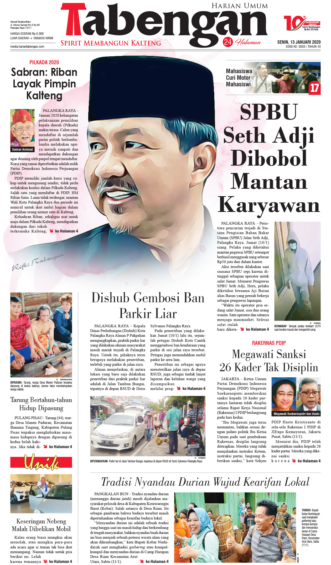 Contoh Surat Kabar Indonesia Riset